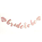 Bride To Be Rose Gold Banner Diamond Wedding Bridal Shower Hens Party Decoration - Diamond