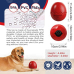 Licking Dog Gnawing Toy Slow Feeder Dinosaur Eggs Interactive Slow Food Dog Toy - Beige