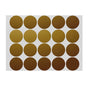 Gold Assorted Sizes Colour Sticker Dots Adhesive Round Labels Circular Spot Scrapbook - 100mm*2 Dots