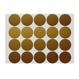 Gold Assorted Sizes Colour Sticker Dots Adhesive Round Labels Circular Spot Scrapbook - 13mm*132 Dots