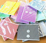 Gold Assorted Sizes Colour Sticker Dots Adhesive Round Labels Circular Spot Scrapbook - 13mm*132 Dots