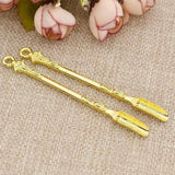 2PCS Gold Mini Scoop Spoon Metal Powder Spatula for Kitchen Craft or Resin Use - 45-Degree Angle