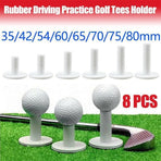 8X Rubber Driving Practice Golf Tees Holder Rubber Driving Range Home Training