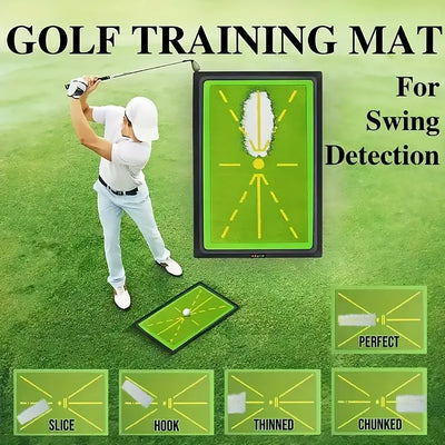 Golf Training Mat for Swing Detection Batting Divot Golf Hitting Practice Mat