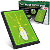 Golf Training Mat for Swing Detection Batting Divot Golf Hitting Practice Mat - Front View