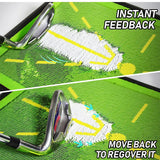 Golf Training Mat for Swing Detection Batting Divot Golf Hitting Practice Mat - 45-Degree Angle