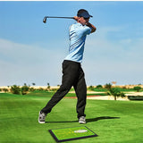 Golf Training Mat for Swing Detection Batting Divot Golf Hitting Practice Mat - Low Angle