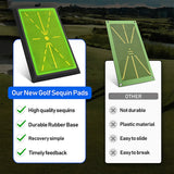 Golf Training Mat for Swing Detection Batting Divot Golf Hitting Practice Mat - Extra Image