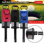 Golf Mesh Ball Pickup Tube Golf Accessories Portable Golf Ball Retriever Tool - Blue