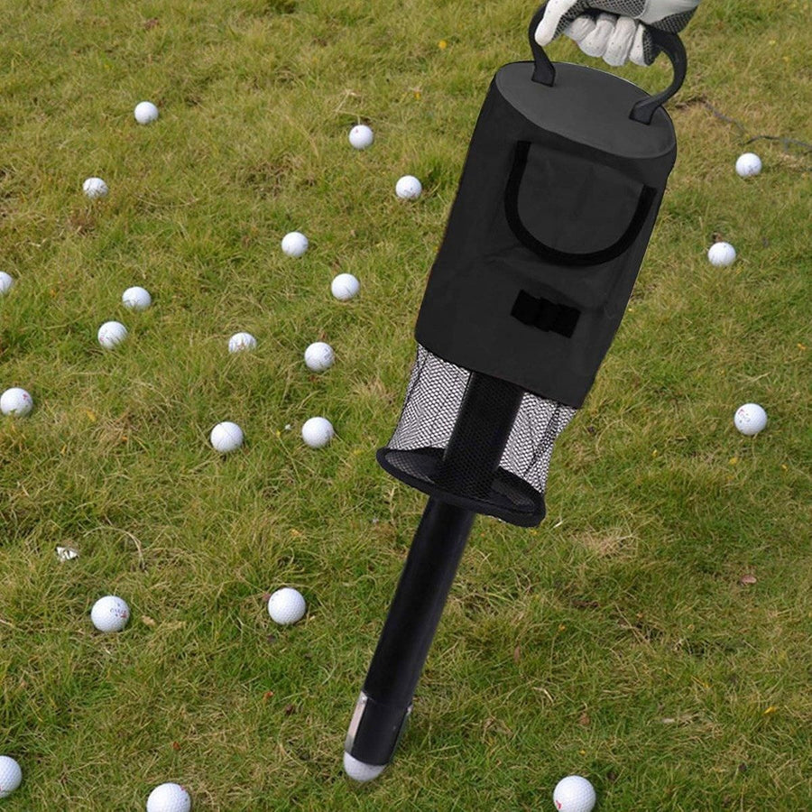 Golf Mesh Ball Pickup Tube Golf Accessories Portable Golf Ball Retriever Tool - Red