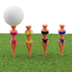 25-Piece 80 mm Novelty Figure Golf Tee Set, Assorted Colours