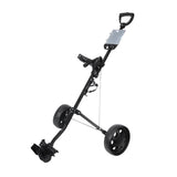 Foldable Aluminum Golf Push Pull Trolley Cart Lightweight Buggy for Easy Transport - Front View