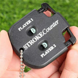Golf Count Shot Stroke Putt Score Counter Two Digit Scoring Keeper - Black - Low Angle