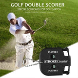 Golf Count Shot Stroke Putt Score Counter Two Digit Scoring Keeper - Black