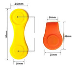 1Pc Silicone Golf Hat Clip Ball Marker Holder with Secure Attachment Design - Black