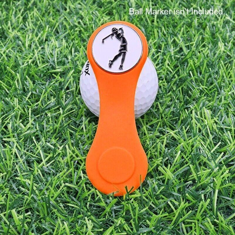 1Pc Silicone Golf Hat Clip Ball Marker Holder with Secure Attachment Design - Black
