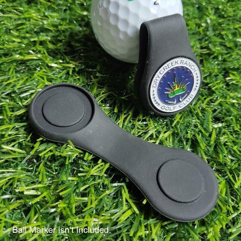 1Pc Silicone Golf Hat Clip Ball Marker Holder with Secure Attachment Design - Orange