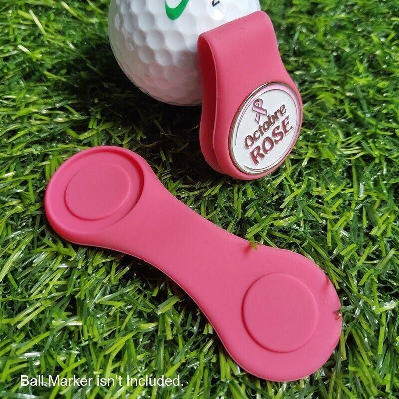 1Pc Silicone Golf Hat Clip Ball Marker Holder with Secure Attachment Design - Orange