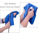 Golf Towel Waffle Cotton Sports Cleaning Cloth with Carabiner Clip - Low Angle