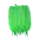 50X Craft Feathers Goose Feather Diy Art Party Decoration Wedding Dream Catcher - Blue