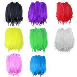 50X Craft Feathers Goose Feather Diy Art Party Decoration Wedding Dream Catcher - Green - Front View