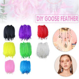 50X Craft Feathers Goose Feather Diy Art Party Decoration Wedding Dream Catcher - White