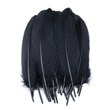 50X Craft Feathers Goose Feather Diy Art Party Decoration Wedding Dream Catcher - White - Close-Up Angle