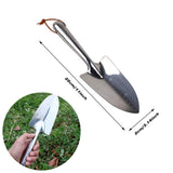 Stainless Steel Scale Spade Gardening Shovel Small Gardens Succulents Plant Tool - Side View