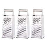 3pcs Stainless Steel Vegetable Slicer Grater Kitchen Multi-Function Grater Tool - Front View