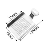 Practical Kitchen Ginger Wasabi Stainless Steel Garlic Grater Bento Mill Tool Au - Top-Down View