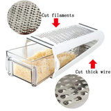 Double Sided Cheese Grater Potato Grinder Kitchen Tool Butter Vegetable Cutter - Top-Down View