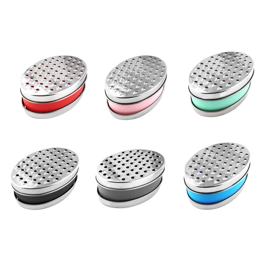 Stainless Steel Kitchen Cheese Grater with Container Storing Fruits Cheese Box - Green
