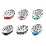 Stainless Steel Kitchen Cheese Grater with Container Storing Fruits Cheese Box - Grey - Front View