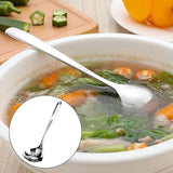 Oil Separator Spoon Kitchen Multifunctional Filter Household Hot Pot Soup Spoon - S - Rear View