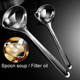 Oil Separator Spoon Kitchen Multifunctional Filter Household Hot Pot Soup Spoon - S - Close-Up Angle