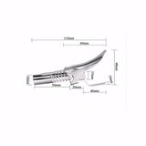 Grease Coupler Quick Release One Hand 1/8inch NPT Fitting 10000psi - Side View
