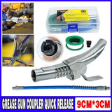 1/8inch NPT Quick-Release Grease Coupler Tool for Workshop or Farm Equipment