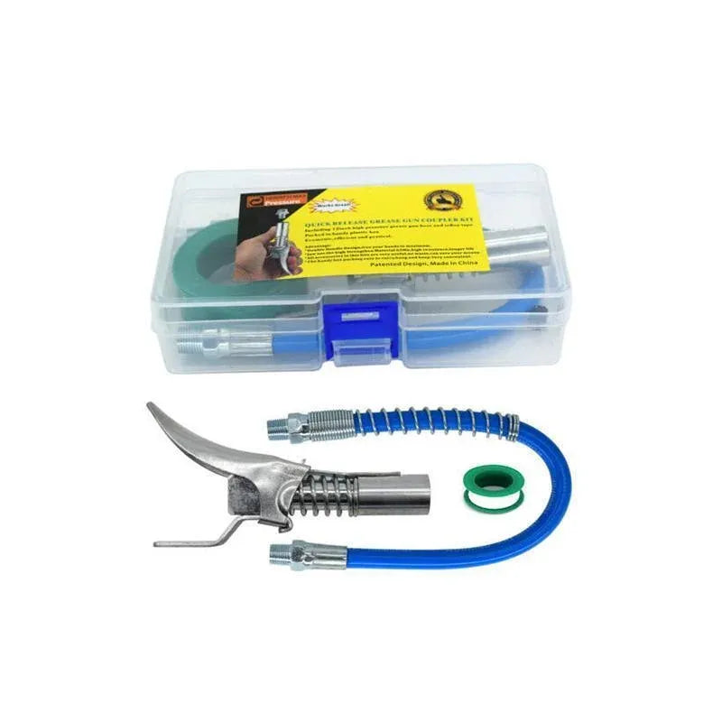1/8inch NPT Quick-Release Grease Coupler Tool for Workshop or Farm Equipment