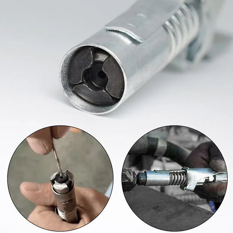 1/8inch NPT Quick-Release Grease Coupler Tool for Workshop or Farm Equipment