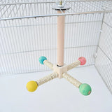 Parrot Toy Rotating Station Stand for Parrots Cockatiel Bird For Small Birds - Extra Image