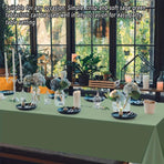 6pcs Green Disposable Tablecloths for Party and Event Decorations Table Covers