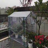Plant Greenhouse Cover Clear Gardening Shelter Rainproof Tent Flower Shed House - Rear View