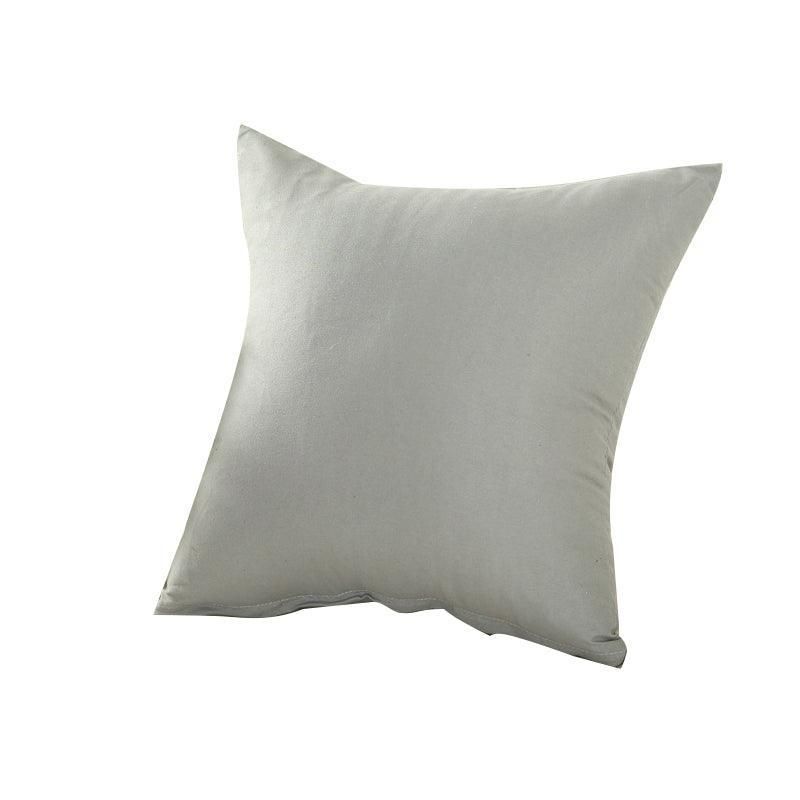 40x40cm Multicoloured Plain Solid Colour Cushion Cover Covers Decorative Pillow Case - Grey