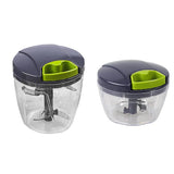 Garlic Press Chopper Slicer Hand Presser Grinder Crusher Home Kitchen Tools Use - 1000ml - Side View