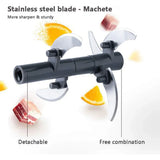 Garlic Press Chopper Slicer Hand Presser Grinder Crusher Home Kitchen Tools Use - 1000ml - Low Angle