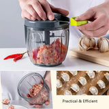 Garlic Press Chopper Slicer Hand Presser Grinder Crusher Home Kitchen Tools Use - 1000ml - Extra Image