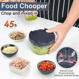 Garlic Press Chopper Slicer Hand Presser Grinder Crusher Home Kitchen Tools Use - 600ml - Front View