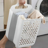 Household Foldable Dirty Clothes Basket Wall Mounted for Bathroom Storage - Extra Image