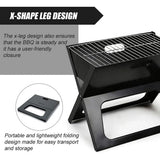 Grillz BBQ Grill Charcoal Smoker Outdoor Portable Camping Folding Steel Barbecue - Extra Image