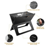 Grillz BBQ Grill Charcoal Smoker Outdoor Portable Camping Folding Steel Barbecue - Extra Image